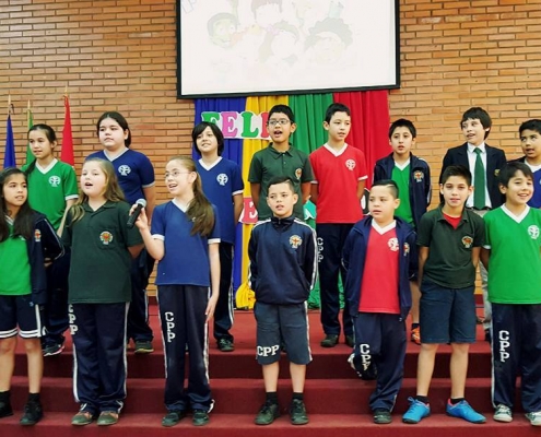 Alumnos del colegio presbiteriano del paraguay
